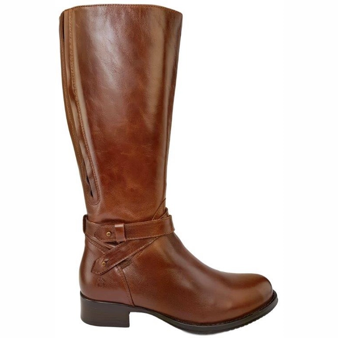 Boots JJ Footwear Buxton Cognac XXXL | Widecalfbootsstore